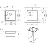 Кухонная мойка GRANULA KS-4501U, алюминиум 4501U ALYUMIHIYM