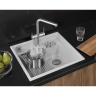 Кухонная мойка GRANULA KS-5807R АРКТИК (БЕЛЫЙ) кварц 5807R APKTIK