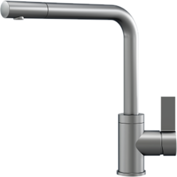 Кухонный смеситель GRANULA 5504 НЕРЖ 5504 HEPJ