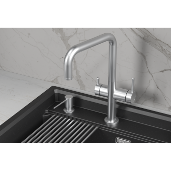 Кухонный смеситель GRANULA KITCHEN SPACE KS-8275 Нерж